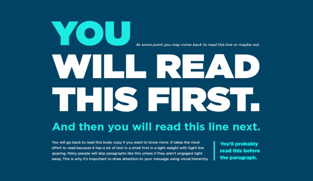 You Will Read This First Ad